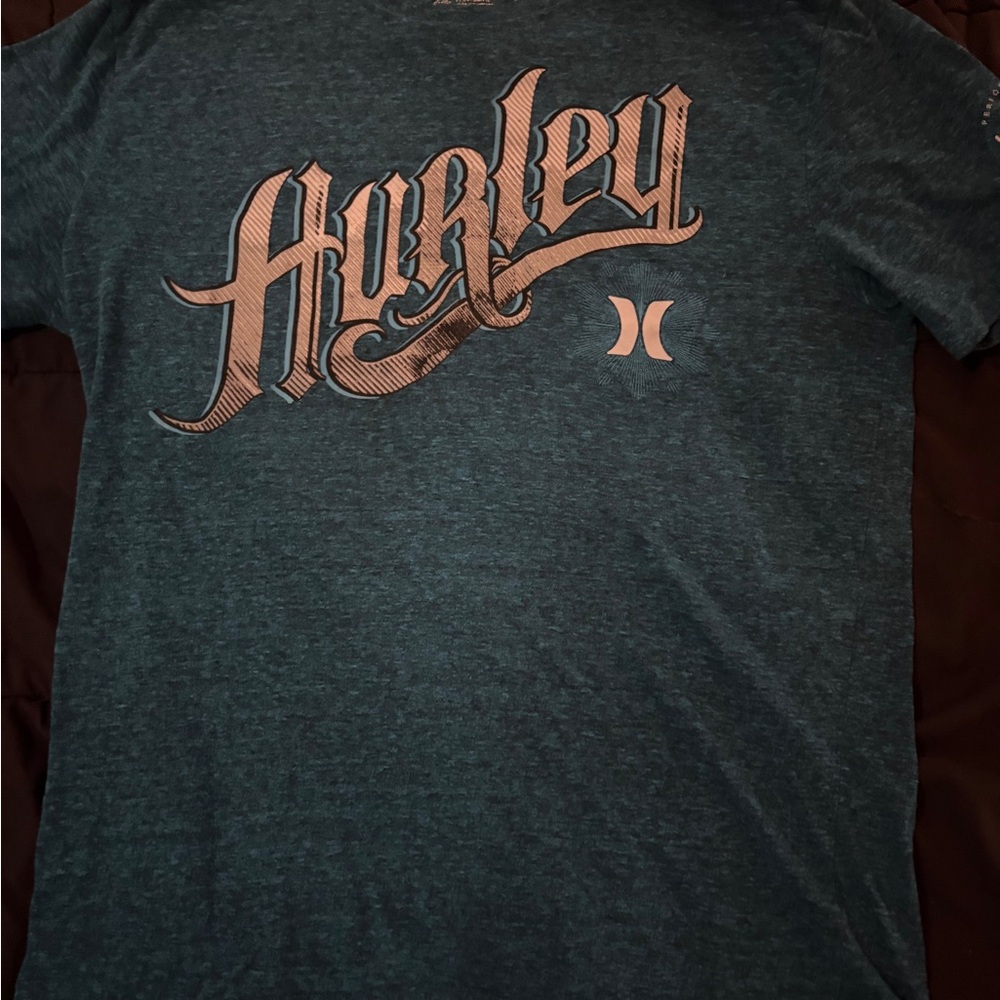 Hurley Men's Teal Graphic Tee